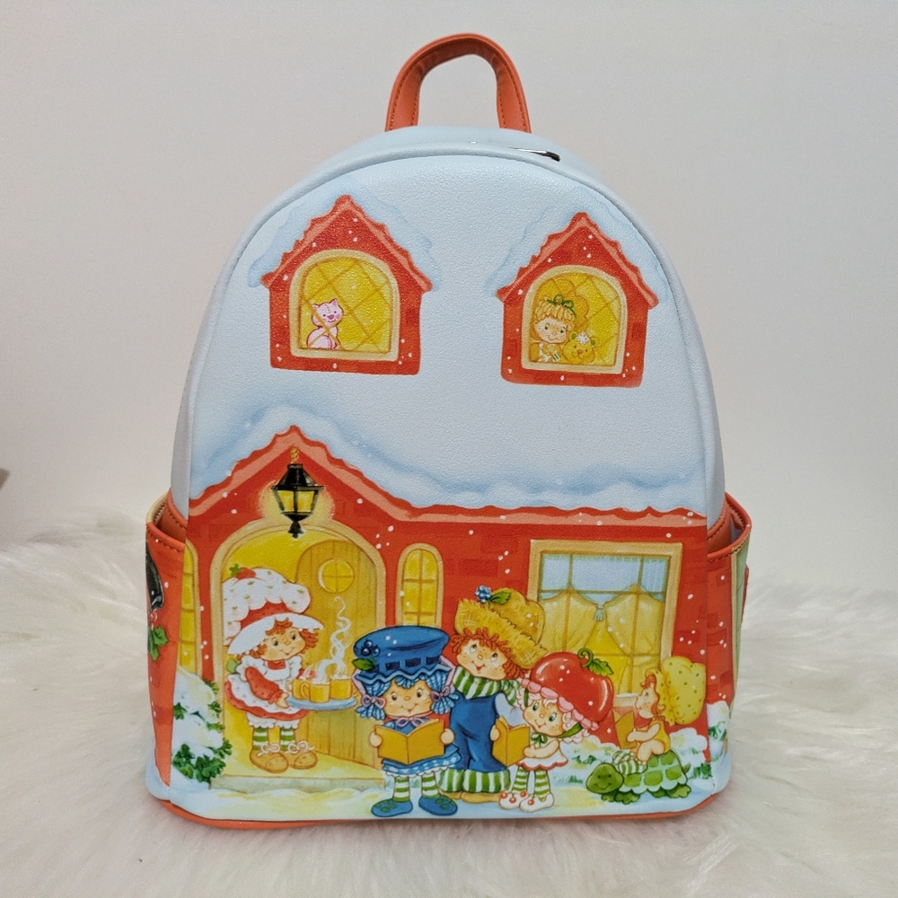 LAST PRICE DROP Loungefly Strawberry Shortcake & Friends Winter Mini Backpack! - Picture 2 of 10